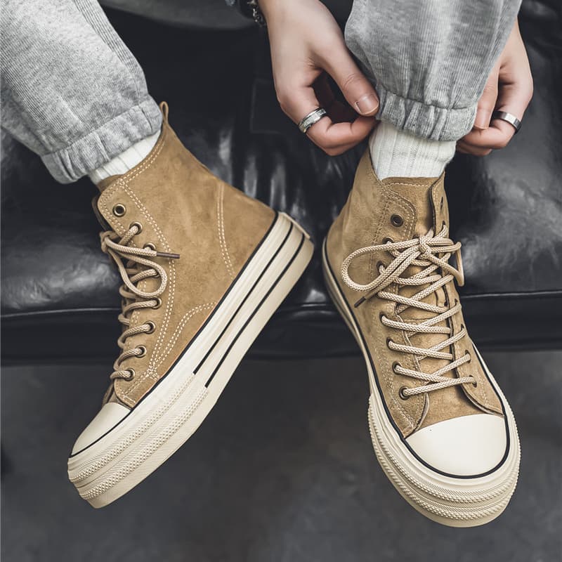 Кеды URBAN AUTHENTIC Противоскользящие Износостойкие Легкие Высокие Кеды Унисекс - изображение 3