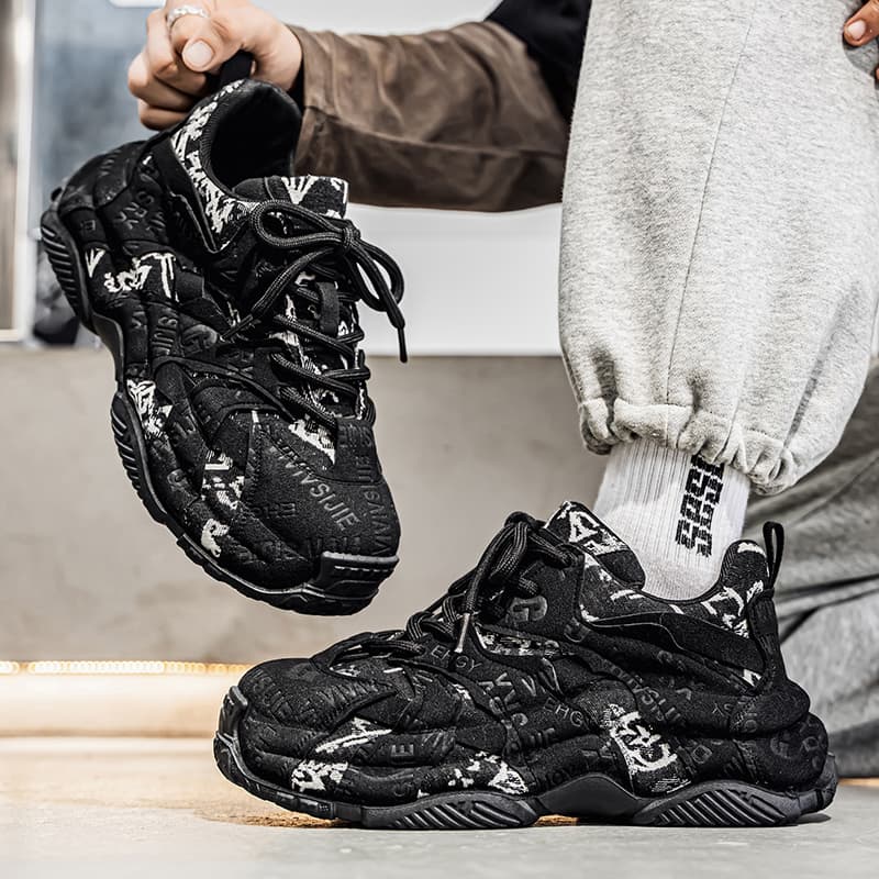 Кроссовки URBAN AUTHENTIC Холст противоскользящий устойчивый к истиранию дышащий легкий увеличивающий высоту низкий верх - изображение 5
