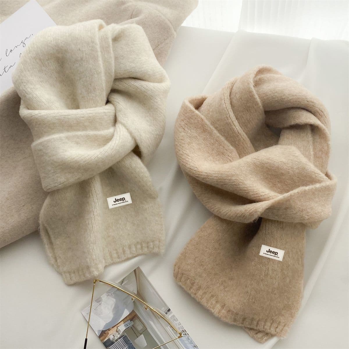 Шарф Jeep Шерстяная смесь Knit Scarves Unisex - изображение 5