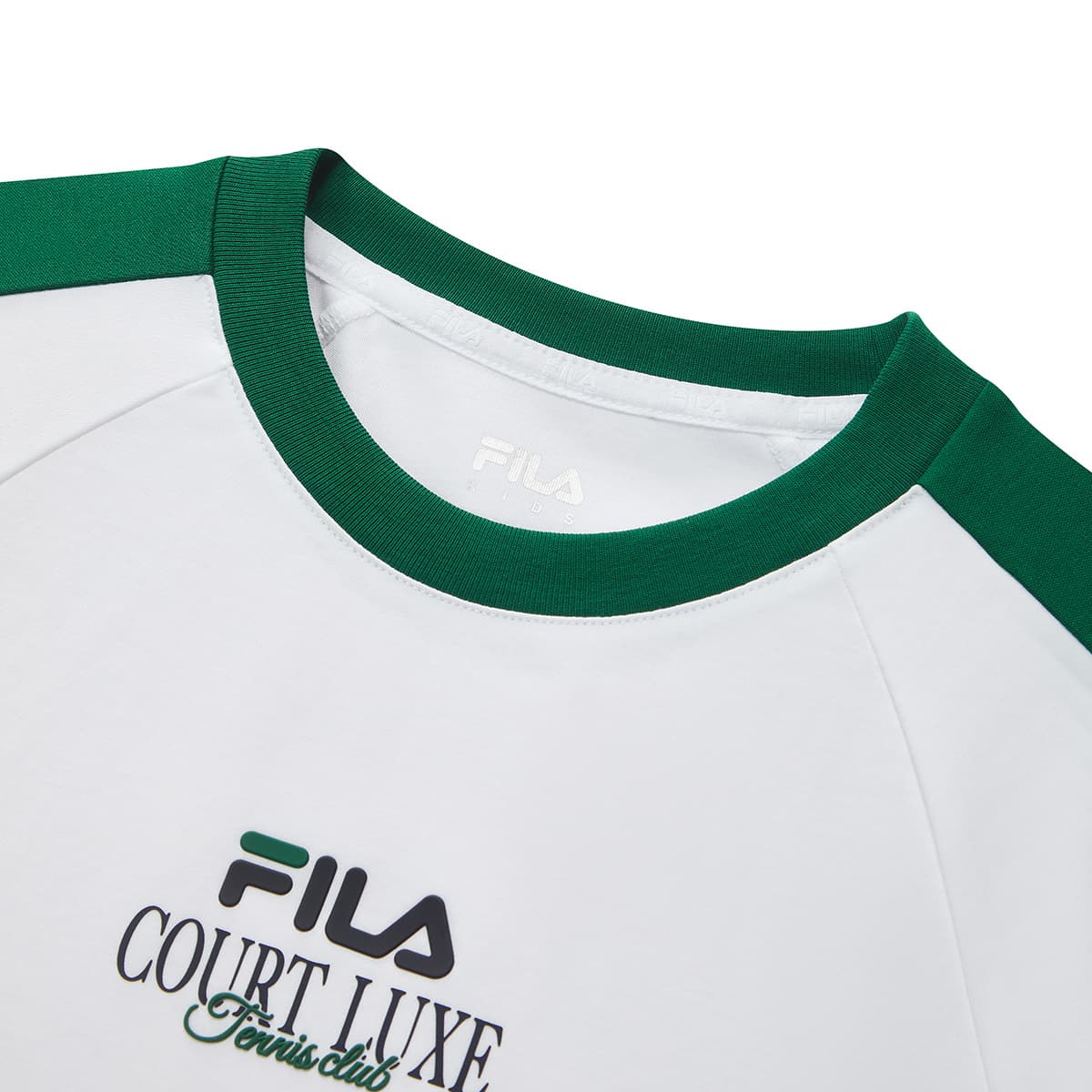 Футболка FILA KIDS Выступление FPF Короткий рукав Нефритовый белый Детский - изображение 5