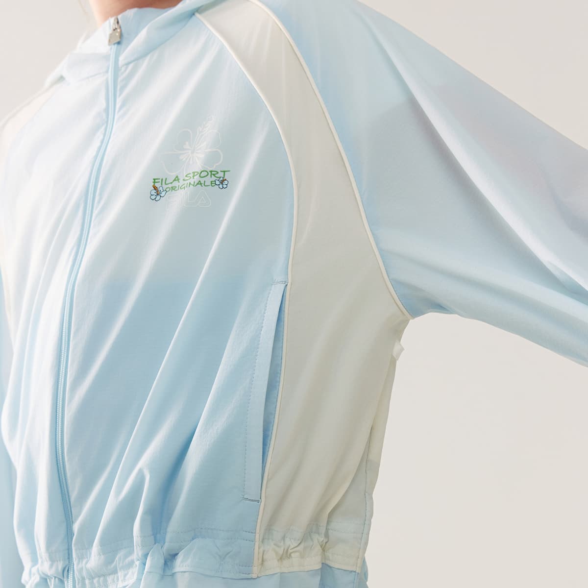 FILA KIDS Одежда с защитой от солнца цвет Dusty Аква Синий для детей - изображение 5