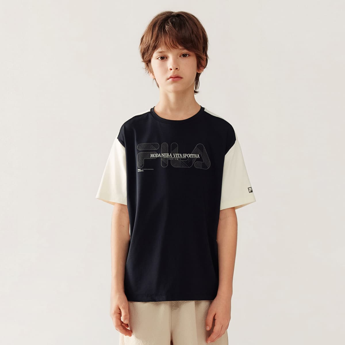 Футболка FILA KIDS Футболка FPF T Dark Black Детская - изображение 2