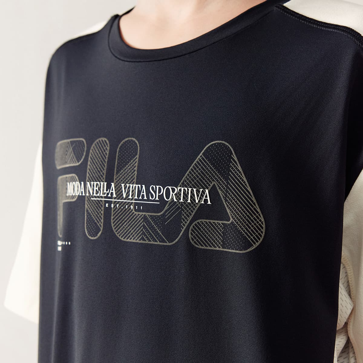 Футболка FILA KIDS Футболка FPF T Dark Black Детская - изображение 4