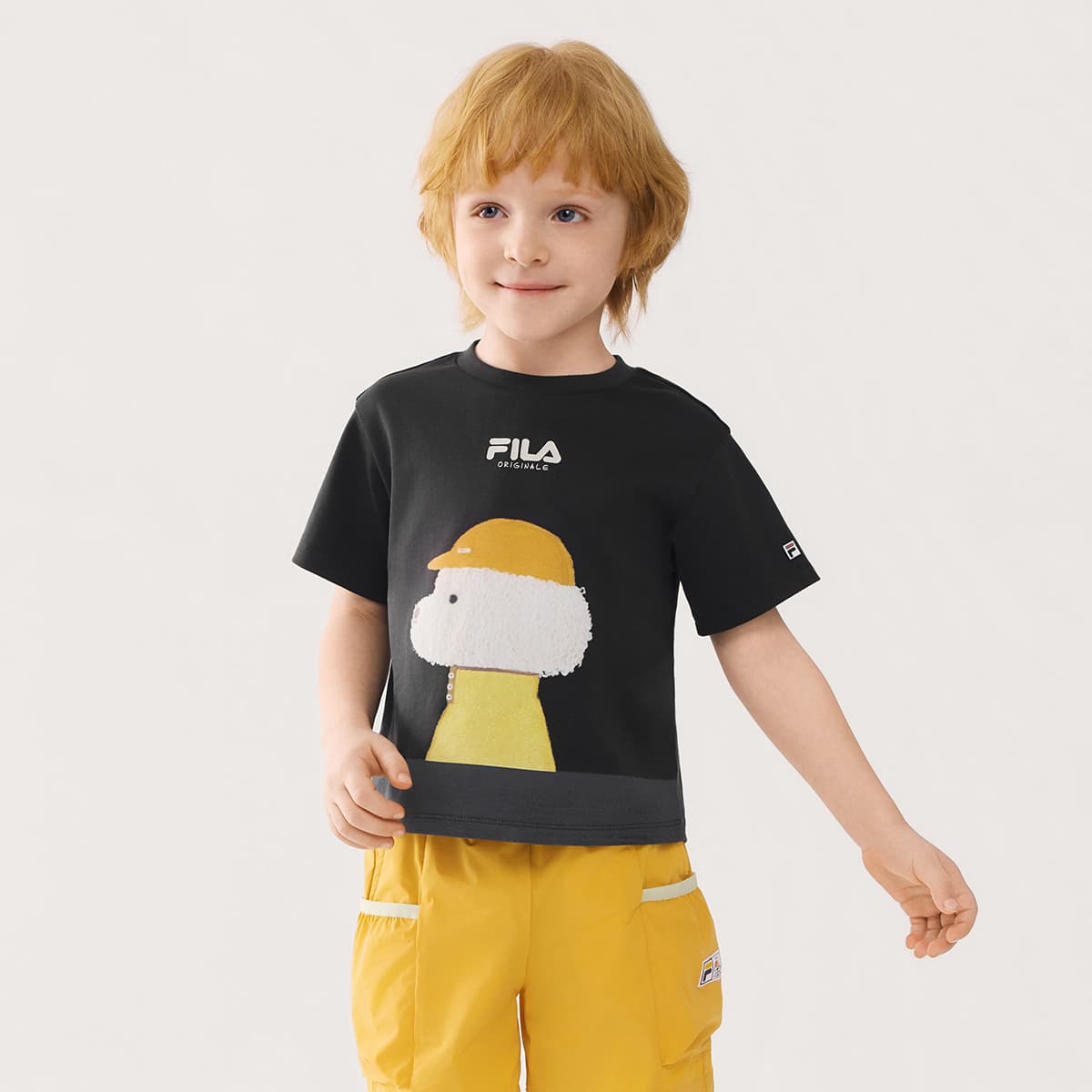 Футболка FILA KIDS T-рубашка Метеоритный черный Детский - изображение 3