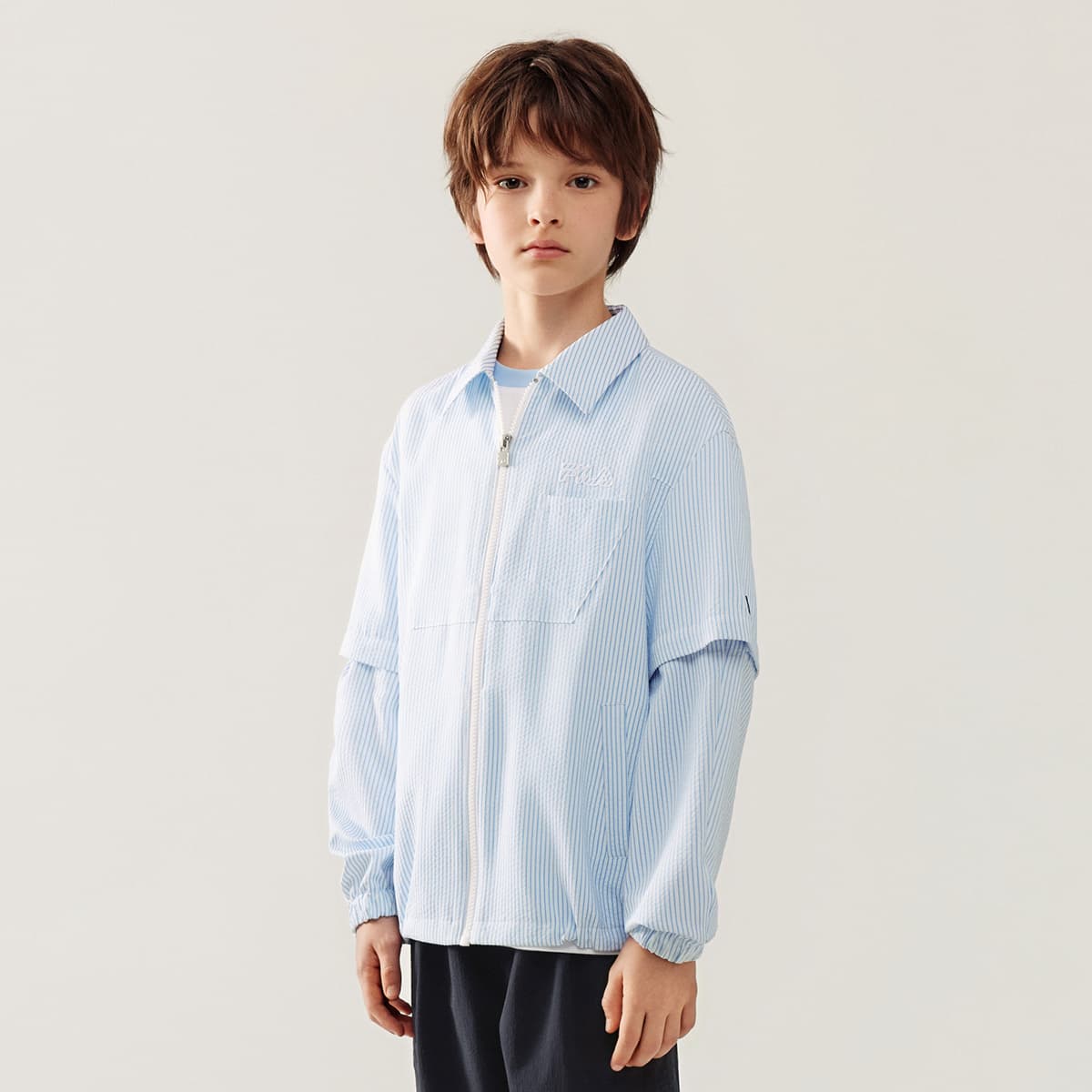 FILA KIDS Вязаные ткани Пальто с принтом по всей поверхности для детей - изображение 2