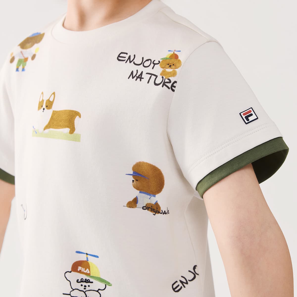 Футболка FILA KIDS T-рубашка с принтом по всей поверхности детская - изображение 5