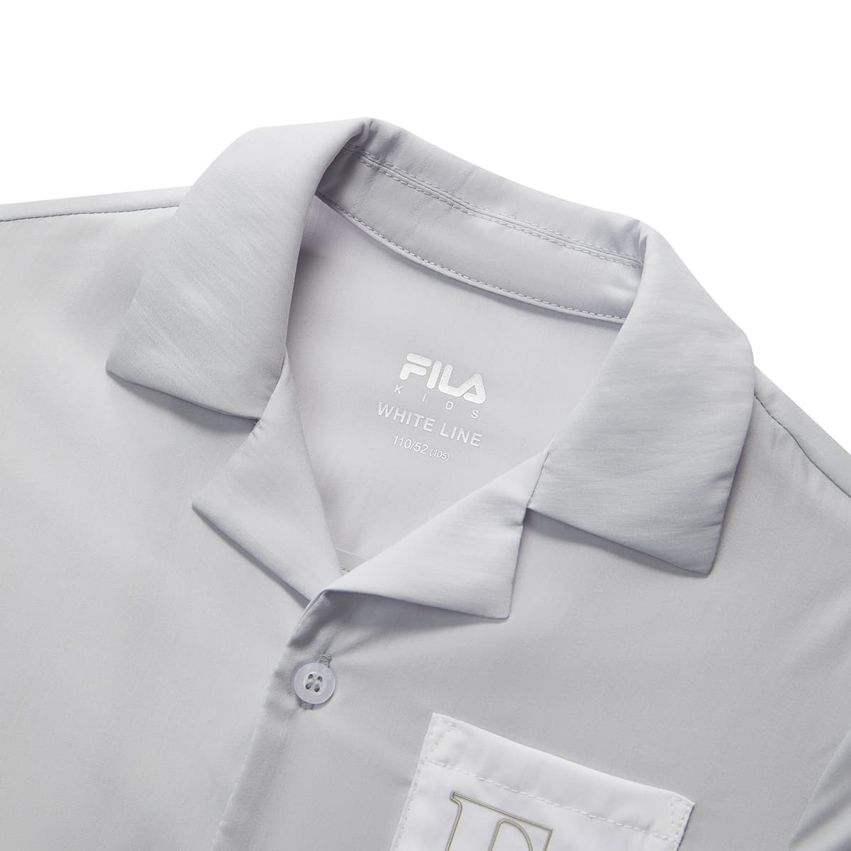 FILA KIDS Прекрасный мир Серый Kids Повседневные Рубашки - изображение 3