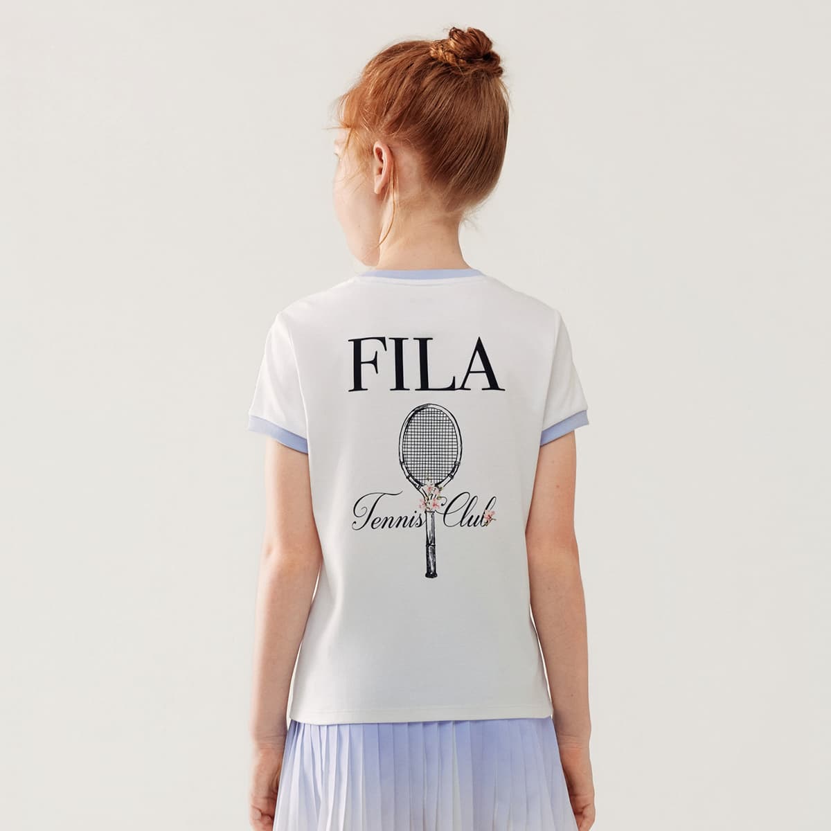 Футболка FILA KIDS Выступление FPH Короткий рукав Нефритовый белый Детский - изображение 3