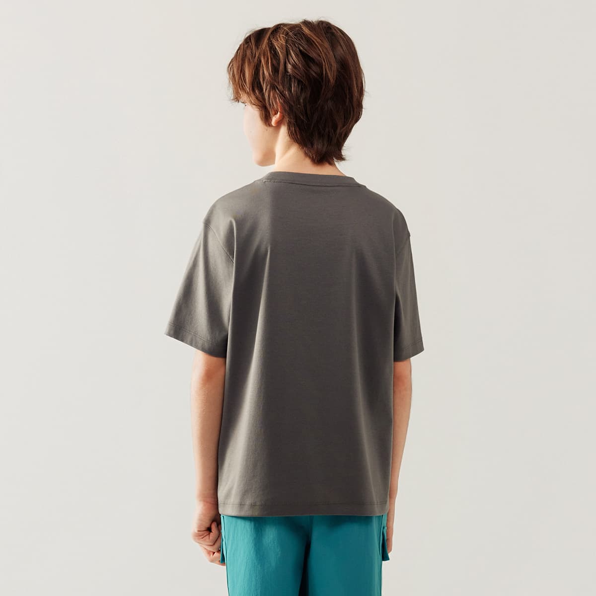 Футболка FILA KIDS Футболка Wash Серый Детский - изображение 4