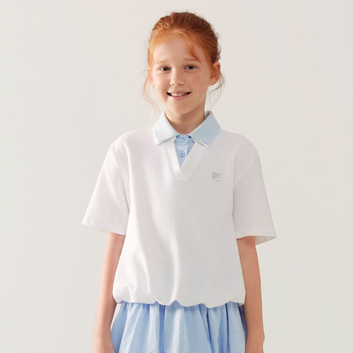 Футболка FILA KIDS Короткий рукав стандартный белый детский - изображение 2