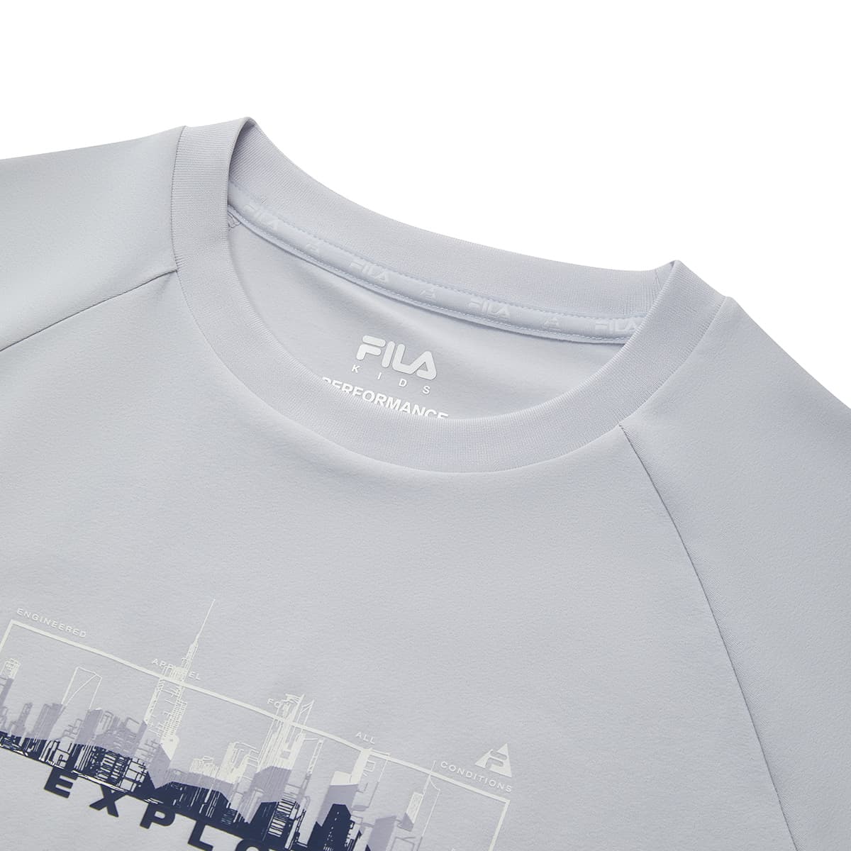 Футболка FILA KIDS T-рубашка Moon Серый Детская - изображение 3