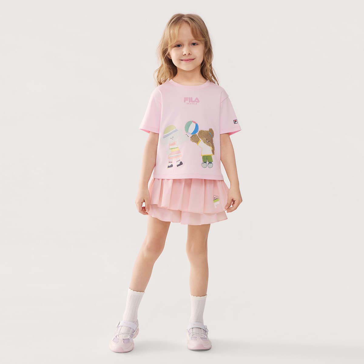 FILA KIDS Юбка Детская Охлаждающая и Свежая Розовая - изображение 4