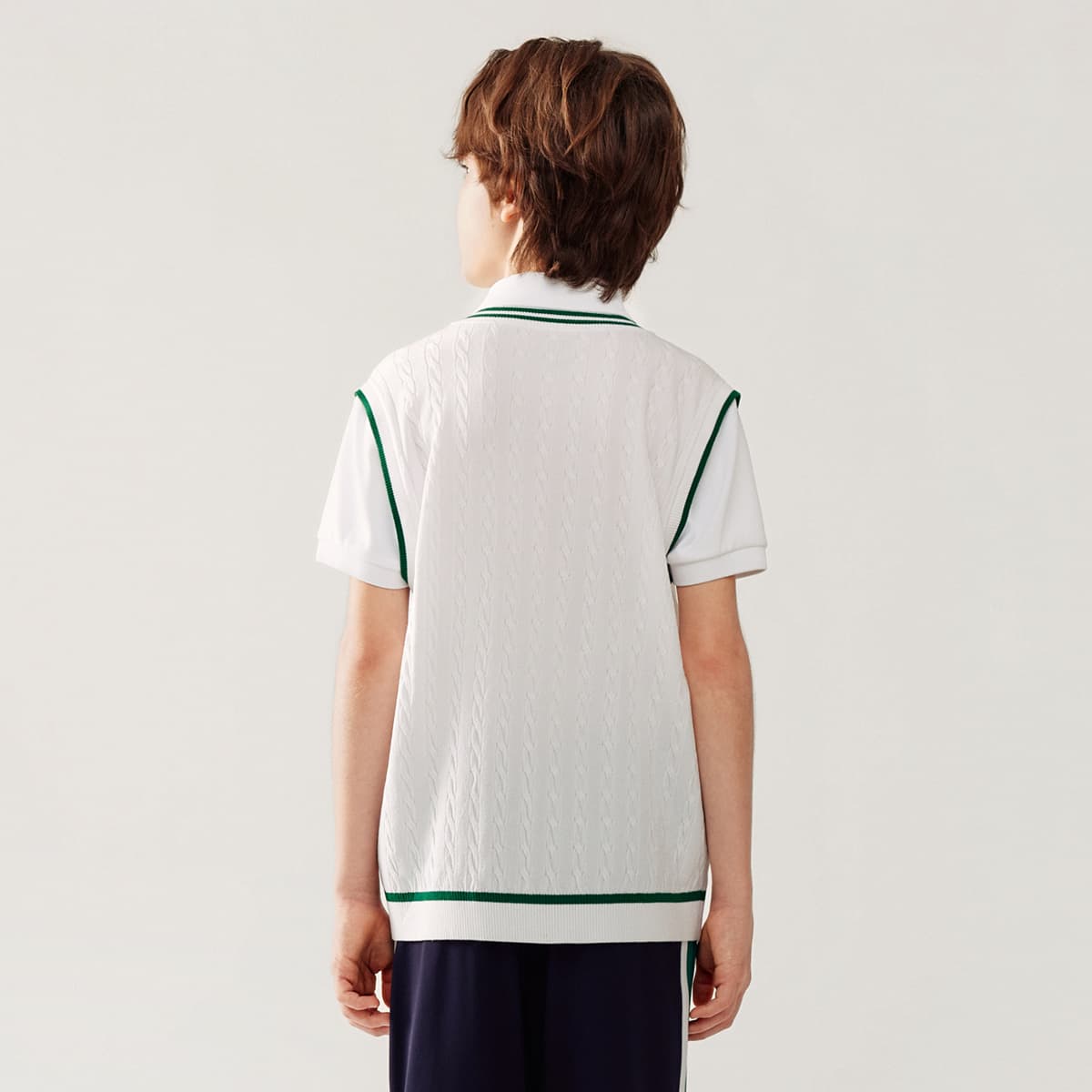 Футболка FILA KIDS Выступление FPH Короткий рукав Нефритовый белый Детский - изображение 4