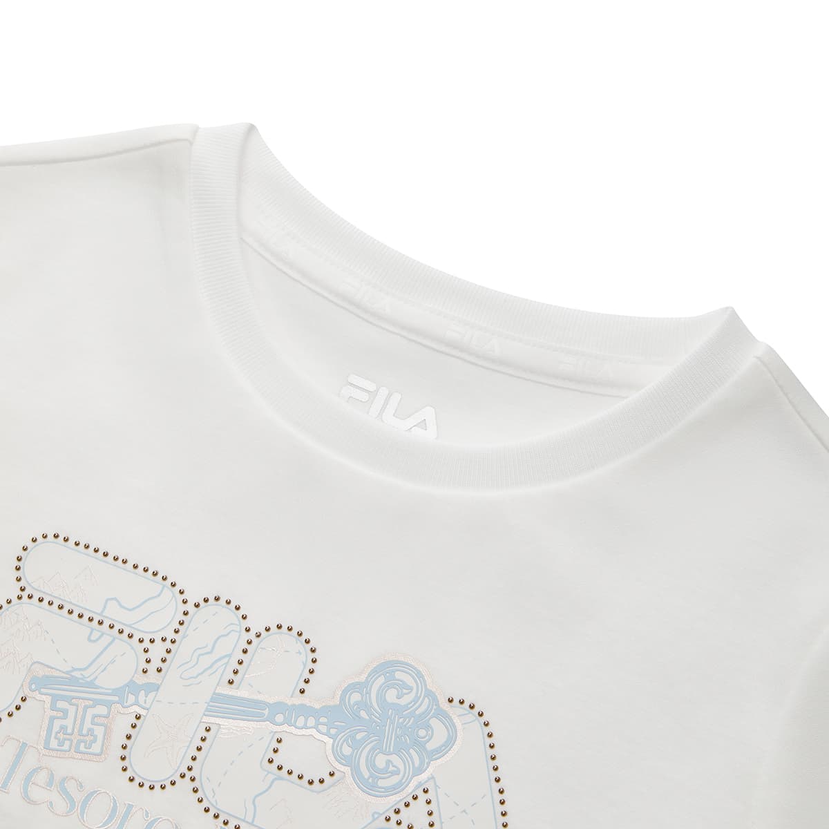 Футболка FILA KIDS Короткий рукав белый детский - изображение 3