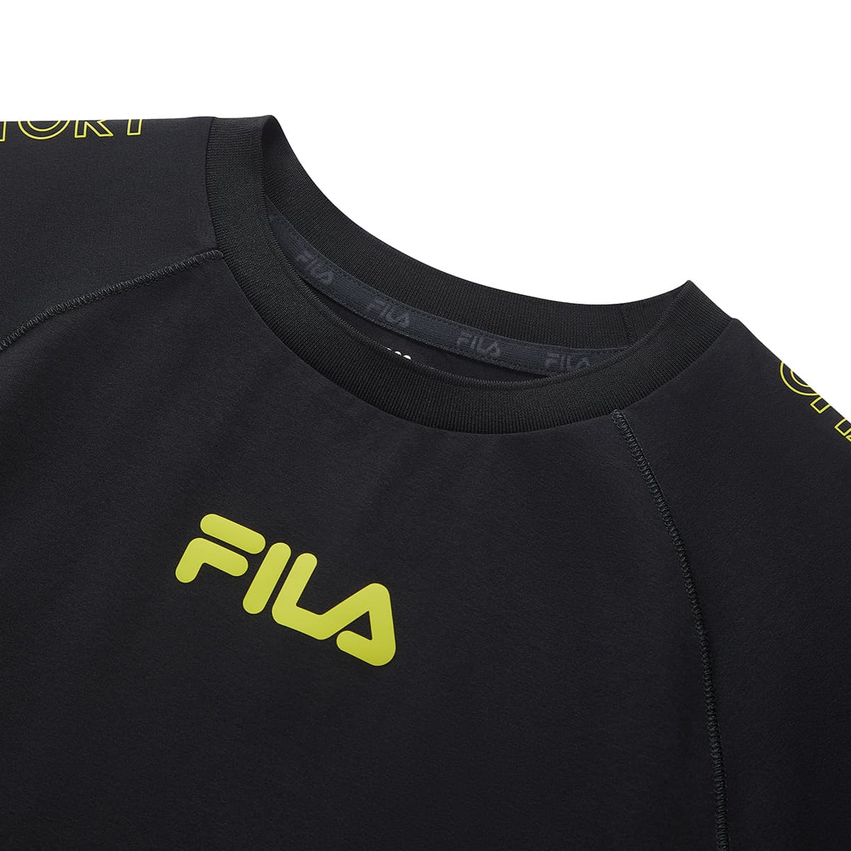 Футболка FILA KIDS Выступление Fpf Короткий рукав T-рубашка Глубокий черный Детский - изображение 3
