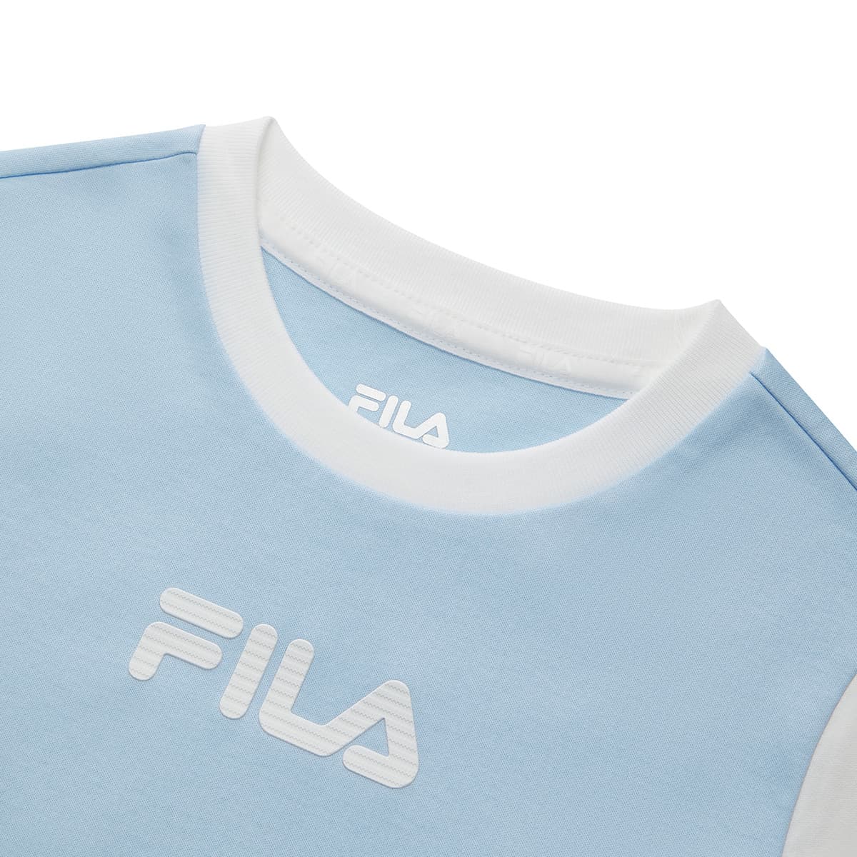 Футболка FILA KIDS Короткий рукав T-рубашка Светлый сапфир Синий Детский - изображение 3