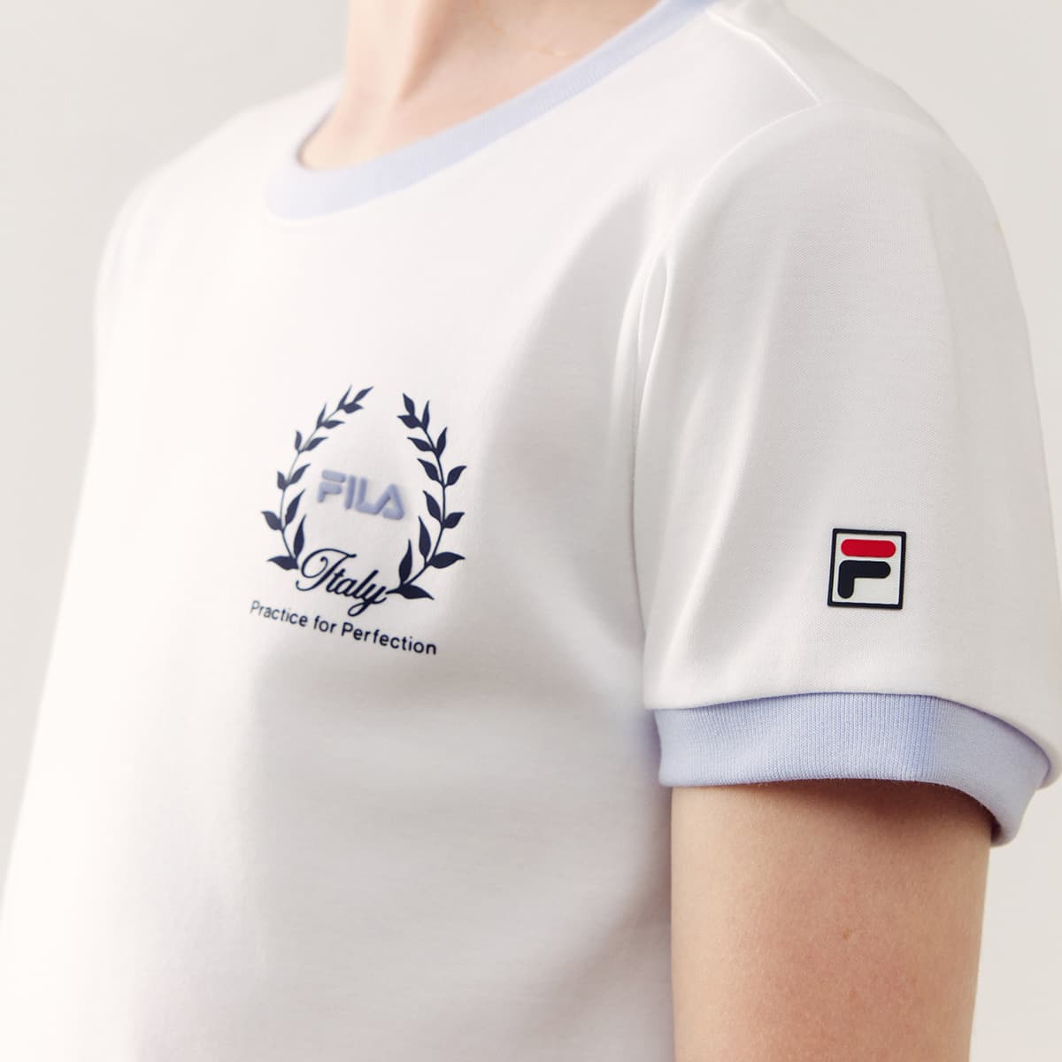Футболка FILA KIDS Выступление FPH Короткий рукав Нефритовый белый Детский - изображение 5
