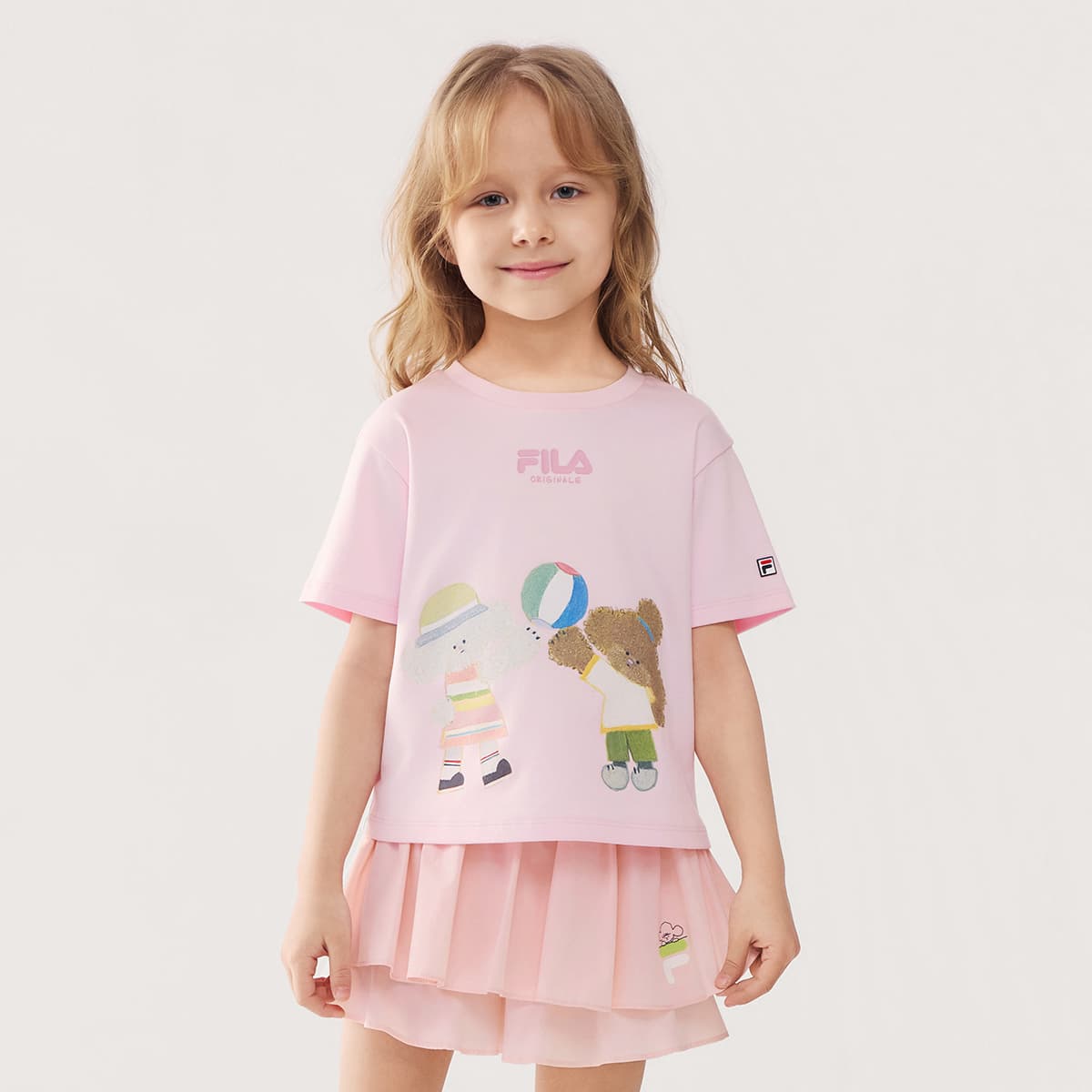 Футболка FILA KIDS T-рубашка Охлаждение и Свежесть Розовая Детская - изображение 2