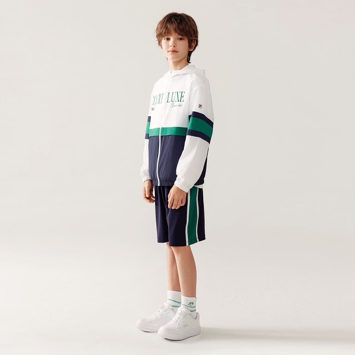 FILA KIDS Одежда с защитой от солнца уровень FPF RD королевский синий для детей - изображение 4