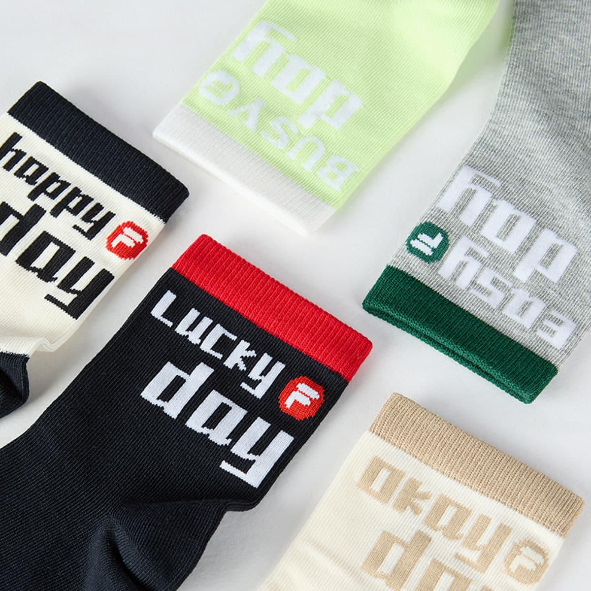 FILA KIDS 5 пачек (Cloud Белый Legend Синий Mist Цветок Серый Emerald Зеленый Morning Mist Серый) Детские носки - изображение 5