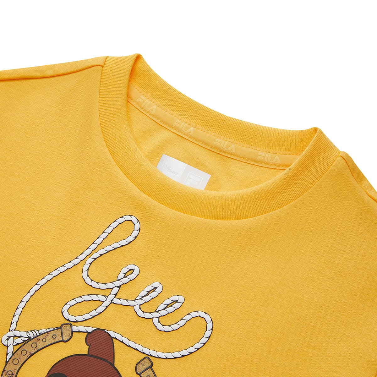 Футболка FILA KIDS Короткий рукав Горный Осенний Желтый Детский - изображение 3