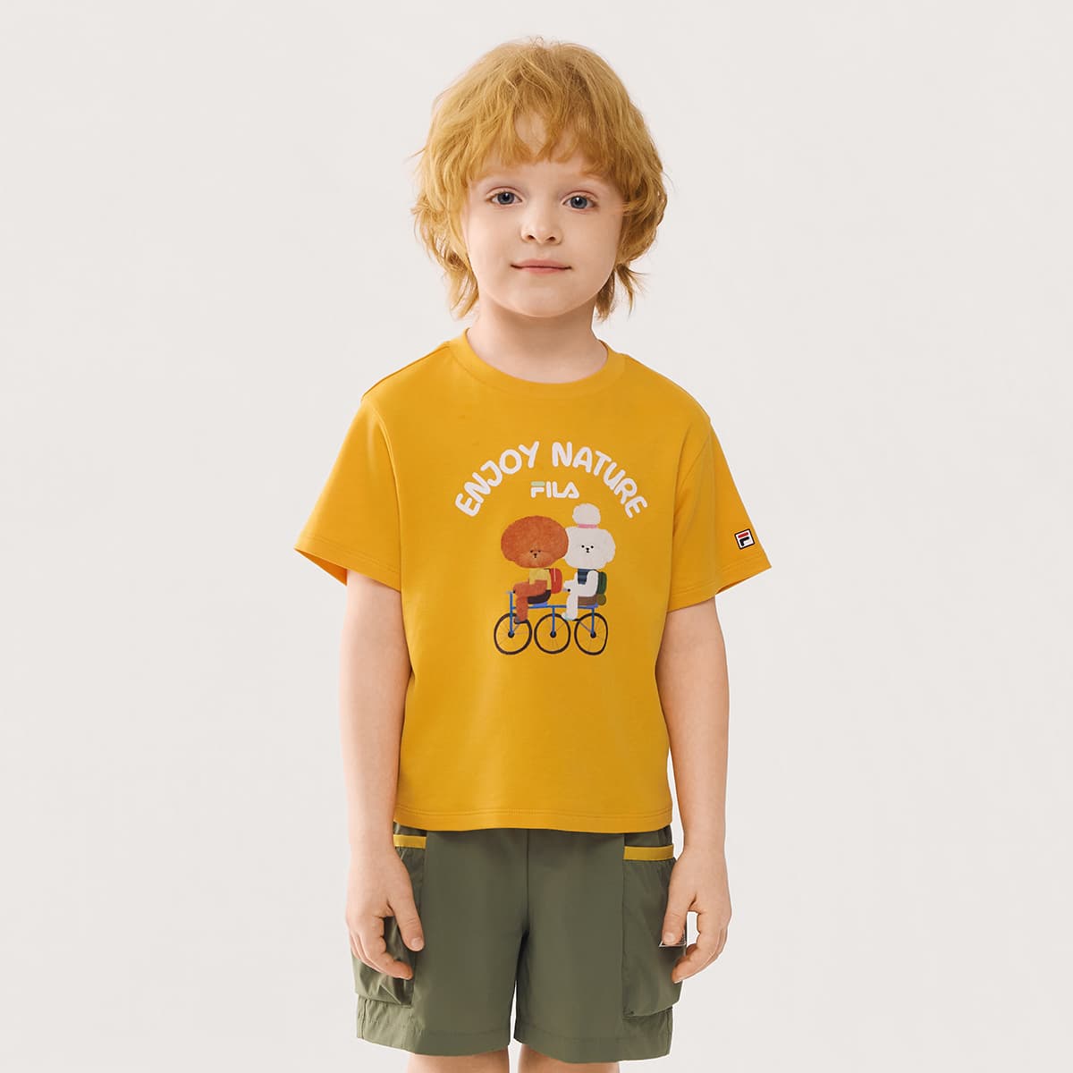 Футболка FILA KIDS Daylily Апельсин Kids T-рубашки - изображение 3