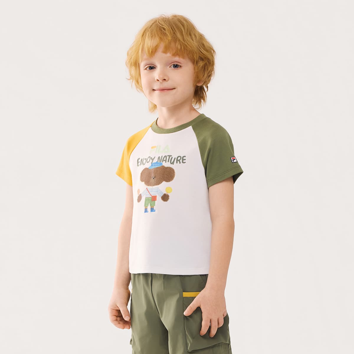 Футболка FILA KIDS T-Рубашка Стандартная Белая Детская - изображение 3