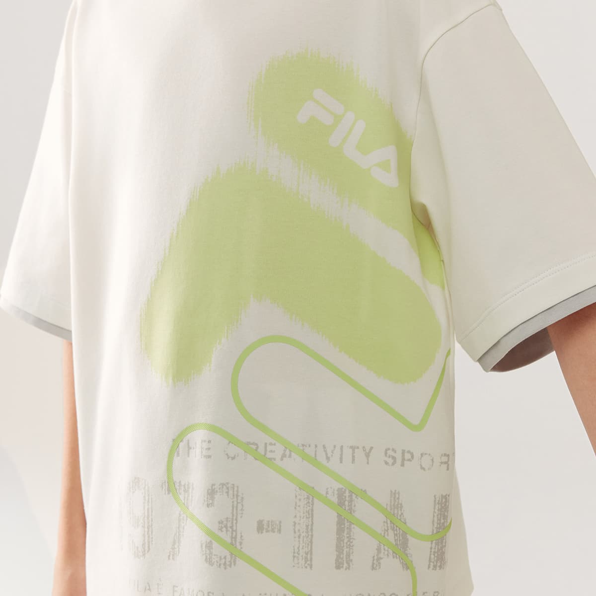Футболка FILA KIDS T-рубашка Cloud White Детская - изображение 5
