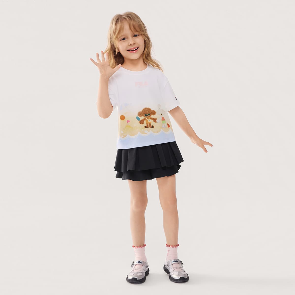 Футболка FILA KIDS T-рубашка с принтом по всей поверхности детская - изображение 4