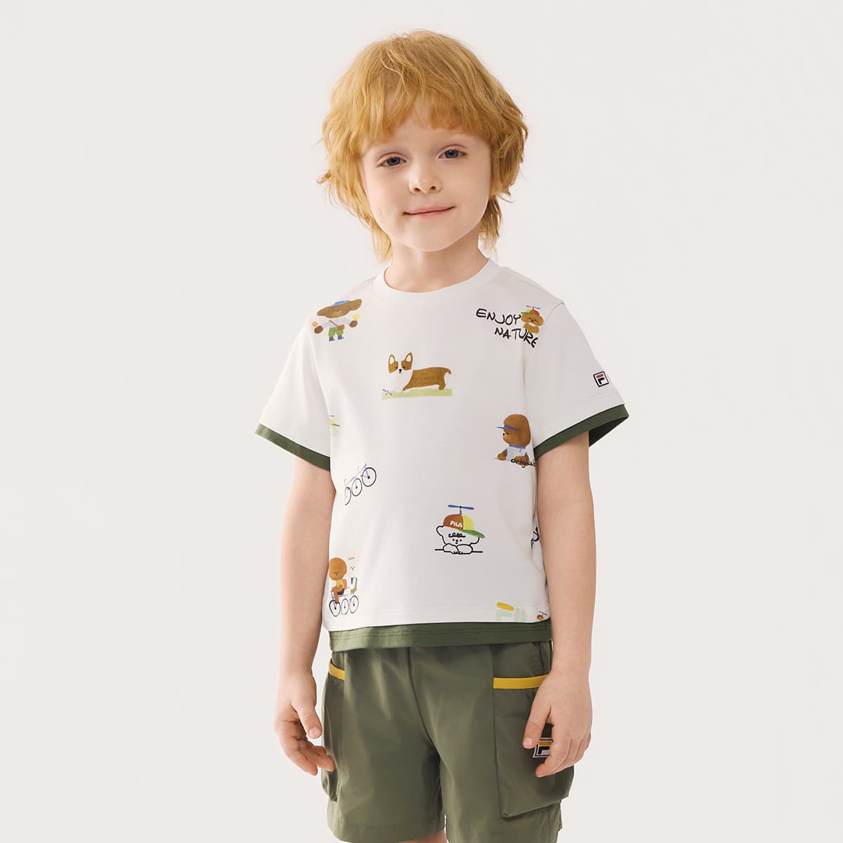 Футболка FILA KIDS T-рубашка с принтом по всей поверхности детская - изображение 2