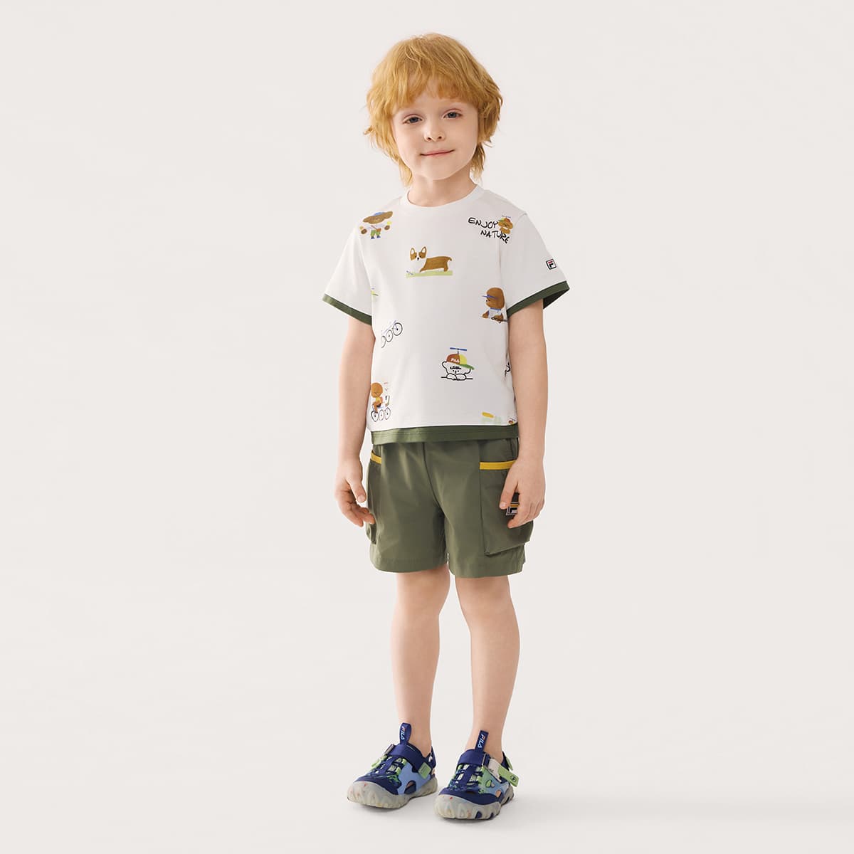 Футболка FILA KIDS T-рубашка с принтом по всей поверхности детская - изображение 4