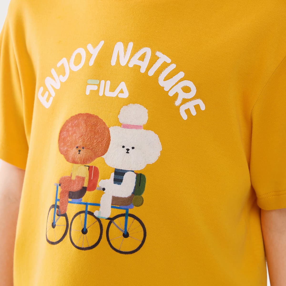 Футболка FILA KIDS Daylily Апельсин Kids T-рубашки - изображение 5