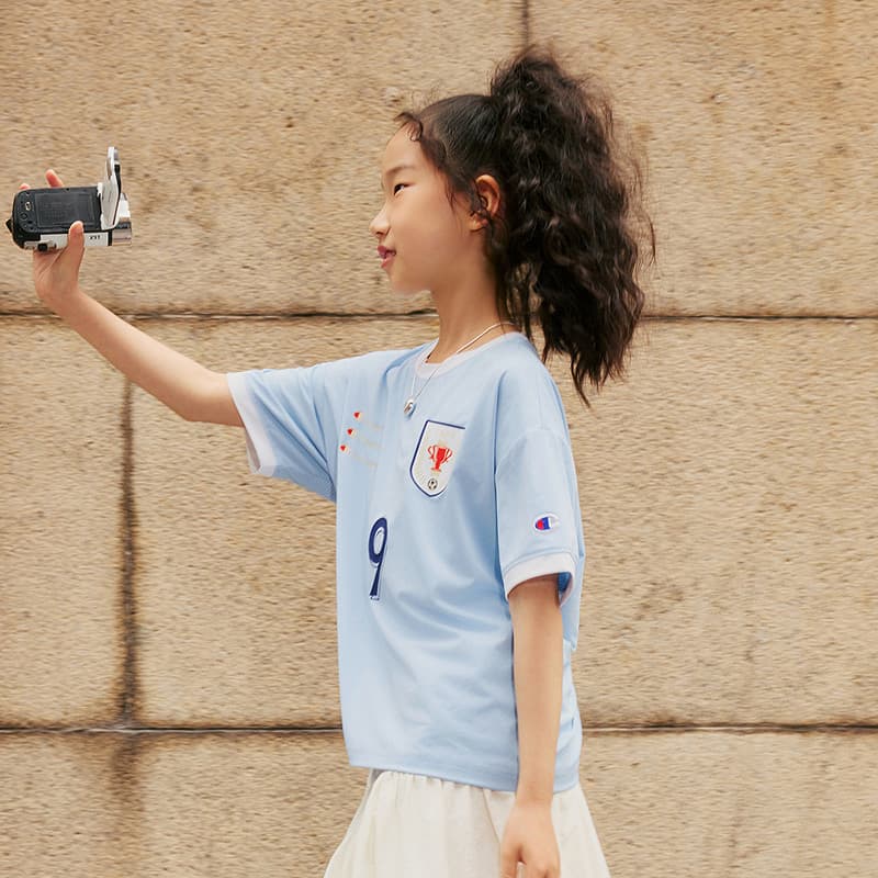 Футболка Champion Kids T-рубашка SS26 для детей - изображение 3