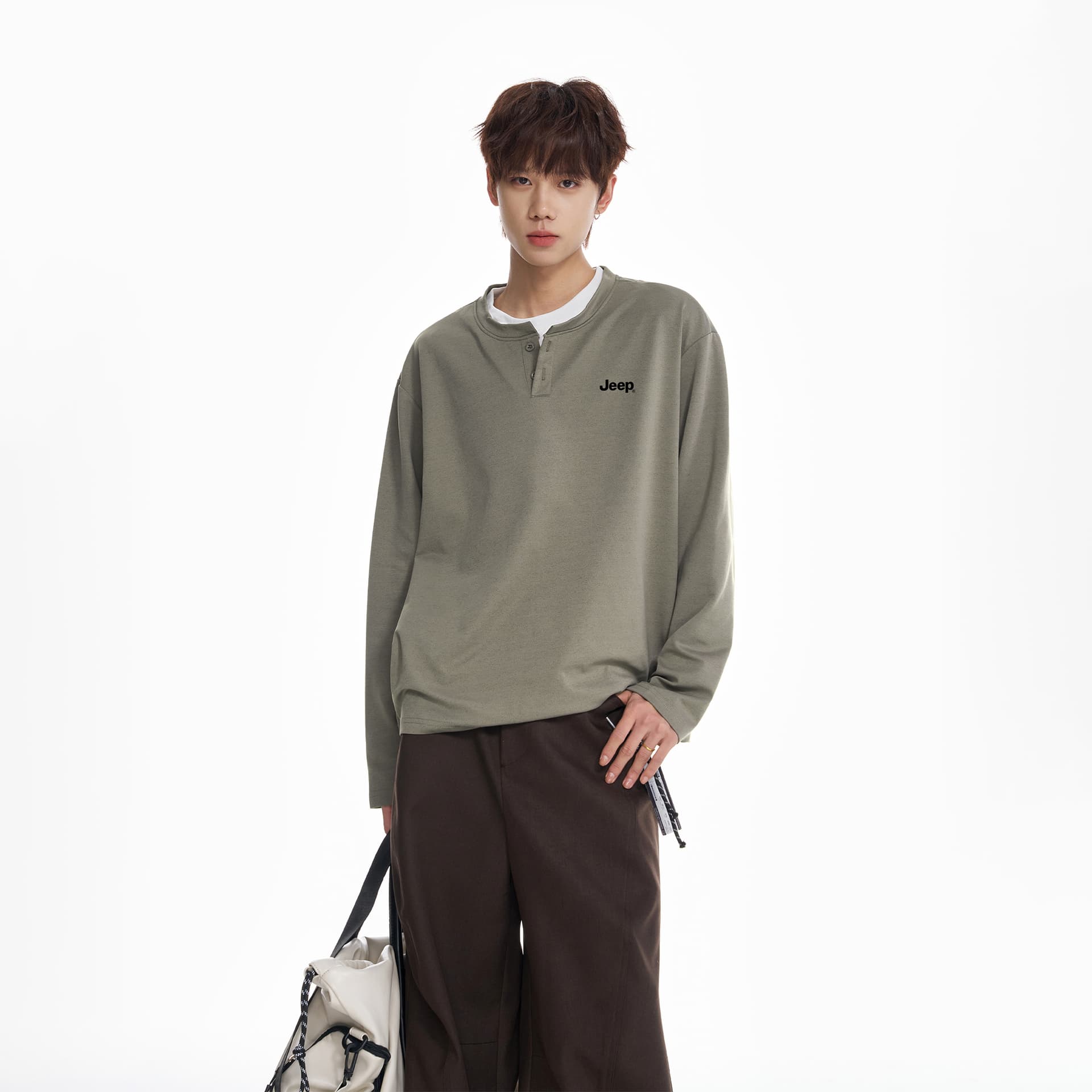 Кофта Jeep Long-Sleeved T-Shirt Унисекс - изображение 6