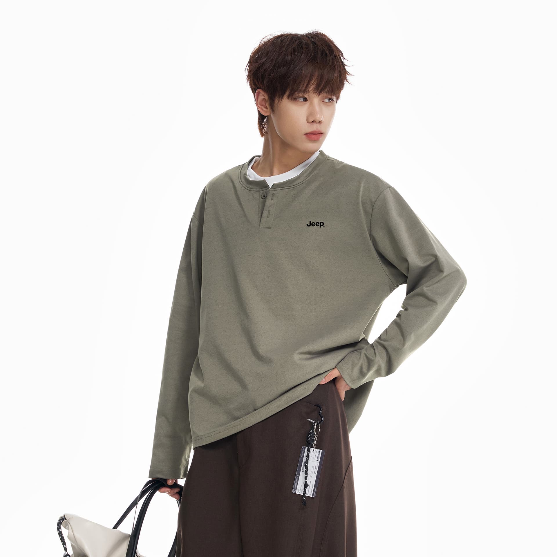 Кофта Jeep Long-Sleeved T-Shirt Унисекс - изображение 5
