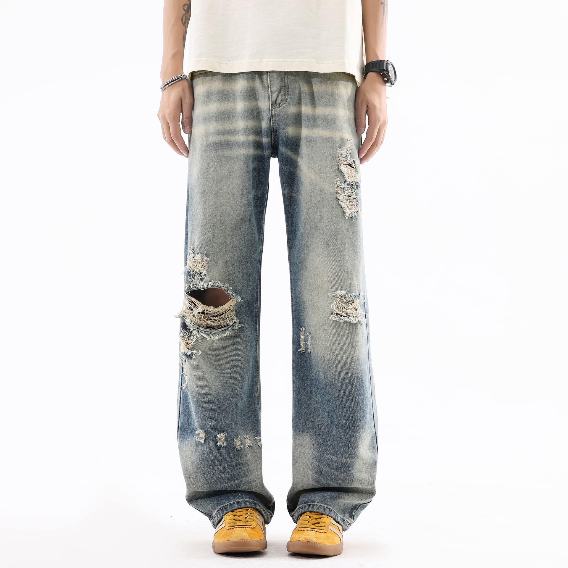 Джинсы ROBINHOOD Blue Women's Jeans ROBINHOOD Синий Женские Джинсы - изображение 3