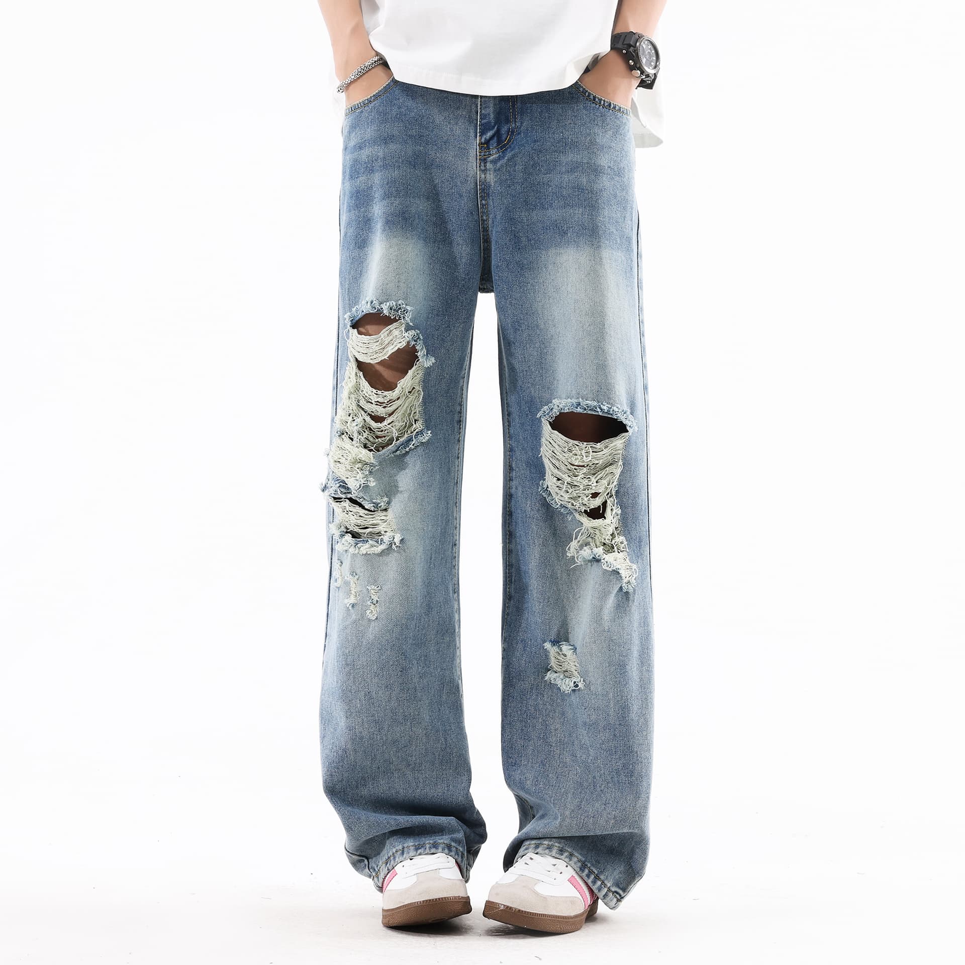 Джинсы ROBINHOOD Blue Women's Jeans ROBINHOOD Синий Женские Джинсы - изображение 3