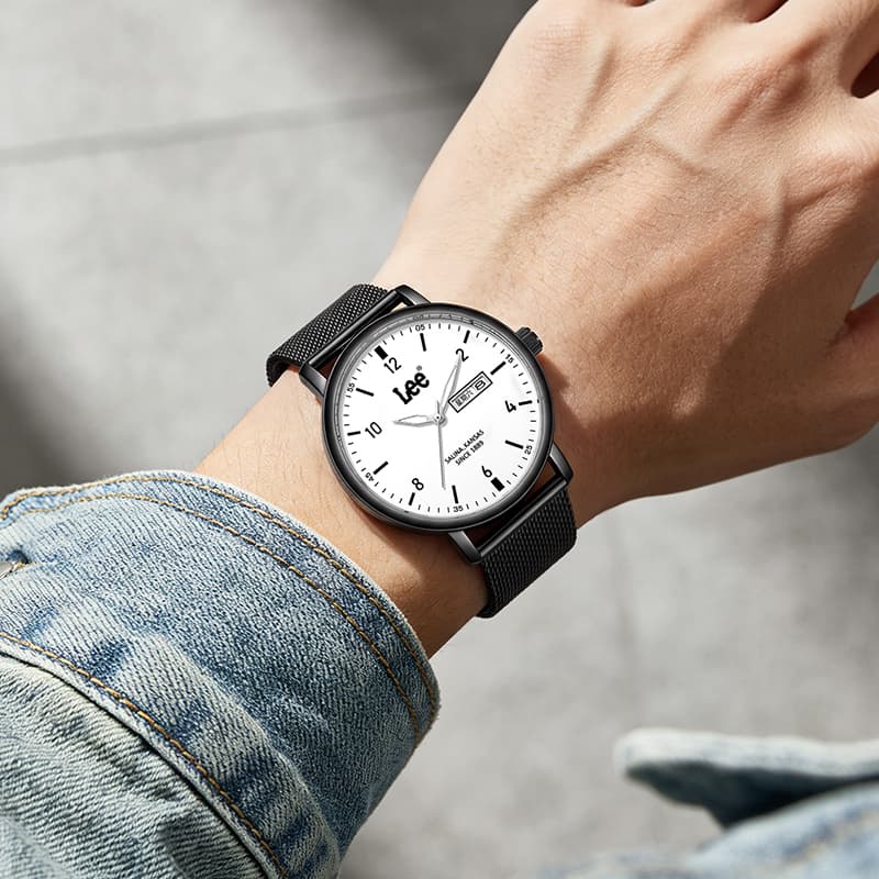 Механические часы Lee Кварцевый механизм Унисекс Часы 48mm*40mm*9,7mm Белый - изображение 5