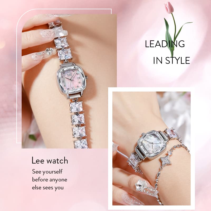 Механические часы Lee Shiny Colors Collection Часы с ремешком на запястье кварцевый механизм стальной корпус медный ремешок застежка - изображение 3