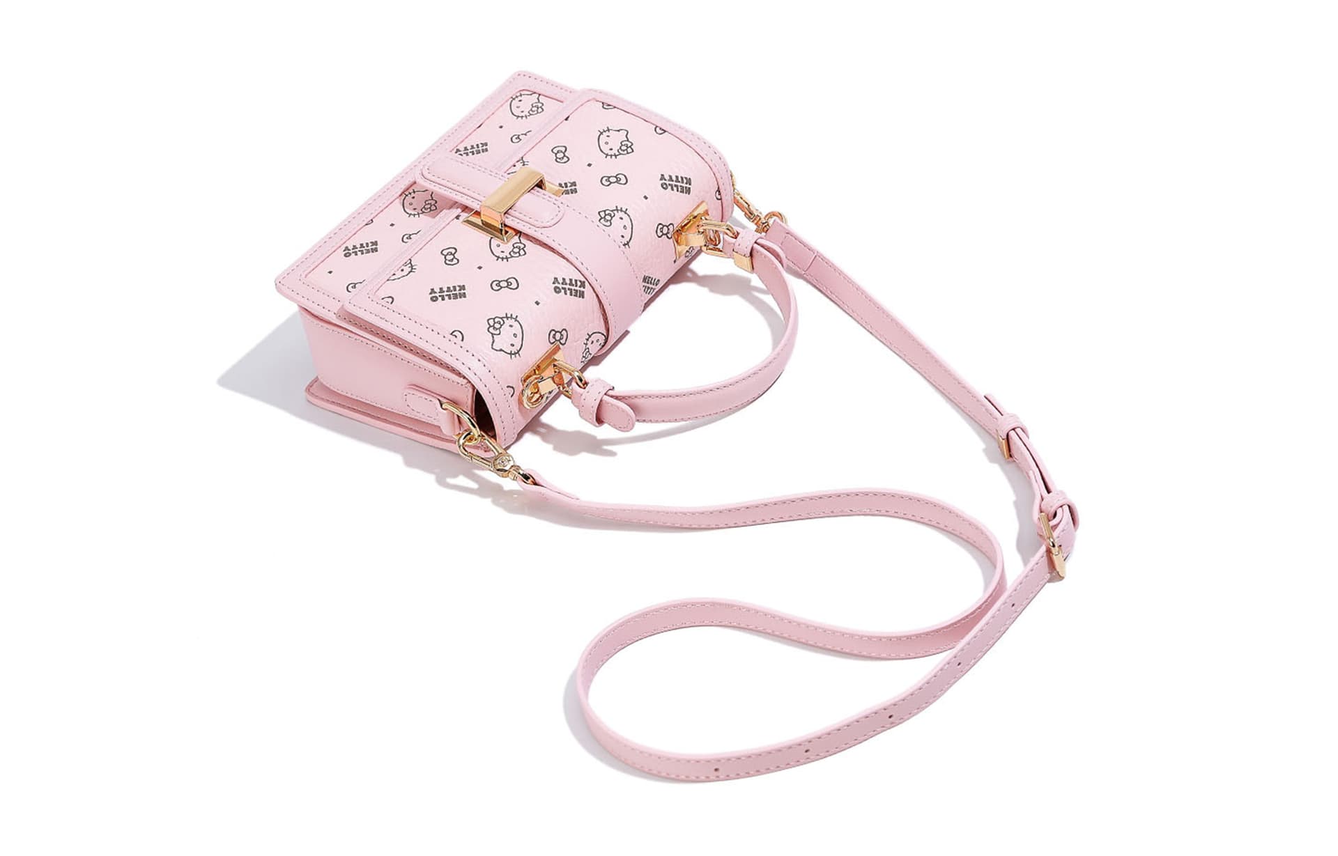 Сумка Санрио Hello Kitty Hello Kitty PU (полиуретан) Сумка через плечо Сумка Обычная (стандартная) Женская Розовая - изображение 6