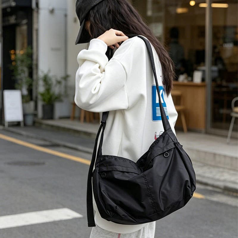 Сумка через плечо Tonlion Crossbody Bag Simple Black Unisex Tonlion Сумка через плечо Простая Черная Унисекс - изображение 5