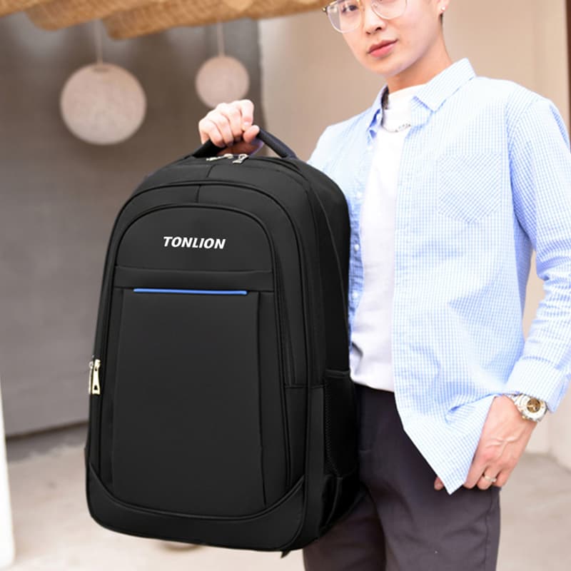 Рюкзак Tonlion Oxford Backpack Мужской Черный - изображение 6