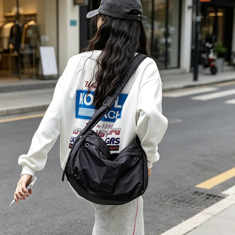 Сумка через плечо Tonlion Crossbody Bag Simple Black Unisex Tonlion Сумка через плечо Простая Черная Унисекс - изображение 4