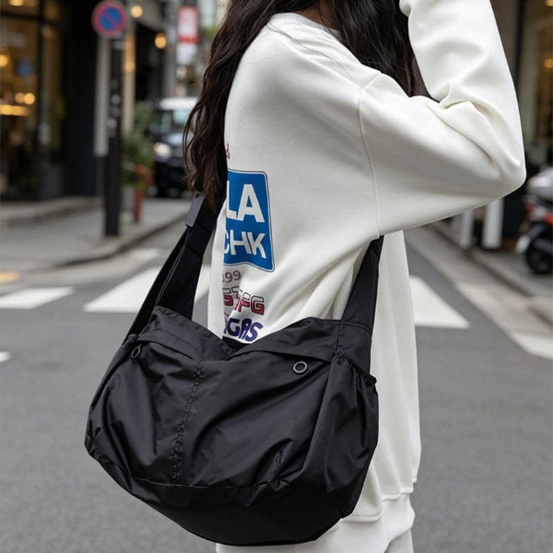 Сумка через плечо Tonlion Crossbody Bag Simple Black Unisex Tonlion Сумка через плечо Простая Черная Унисекс - изображение 3