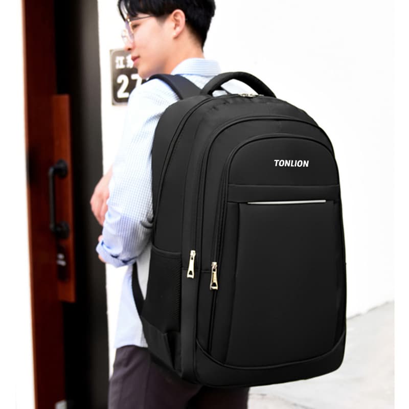Рюкзак Tonlion Oxford Backpack Мужской Черный - изображение 5