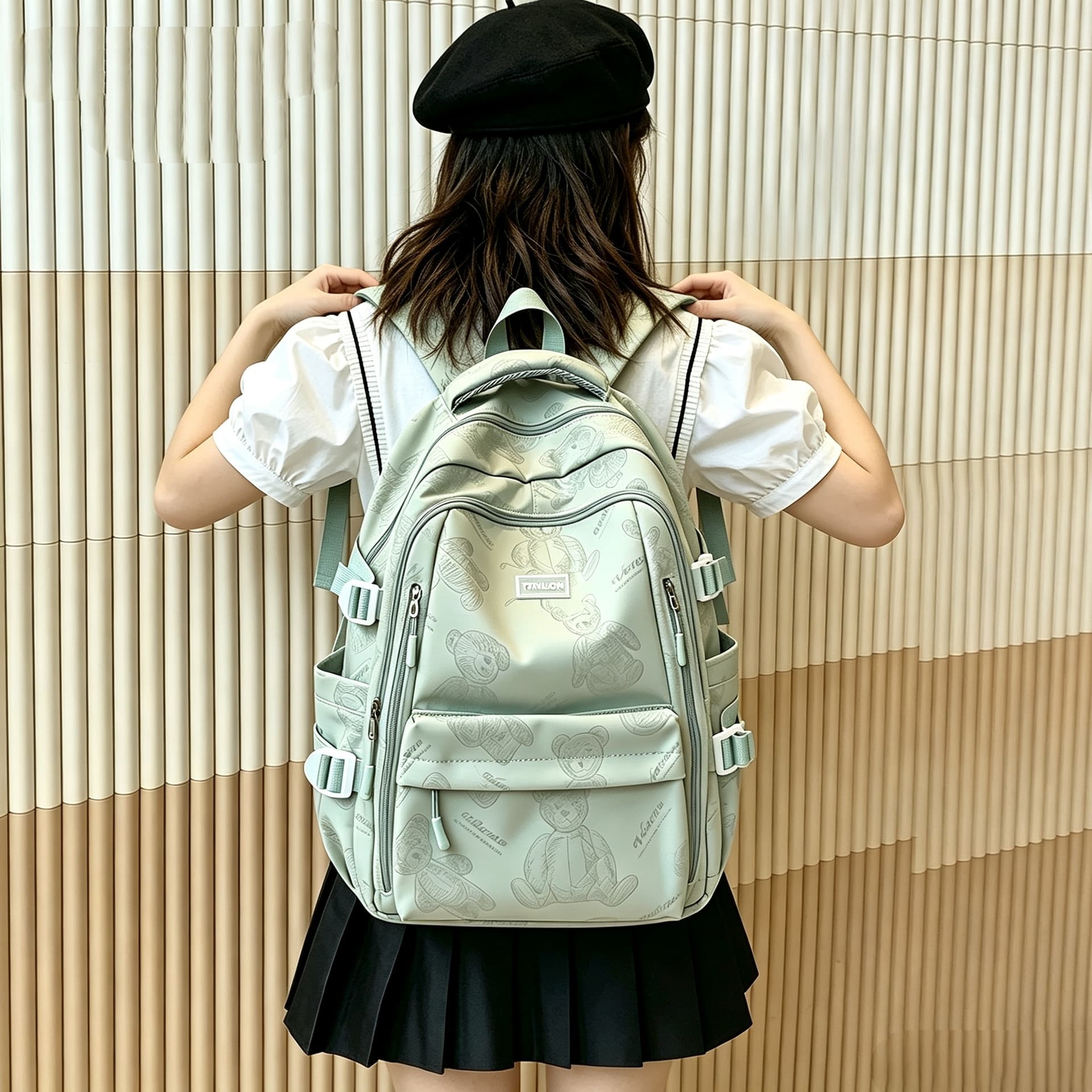 Рюкзак Tonlion Рюкзаки Зелёный Женские - изображение 5
