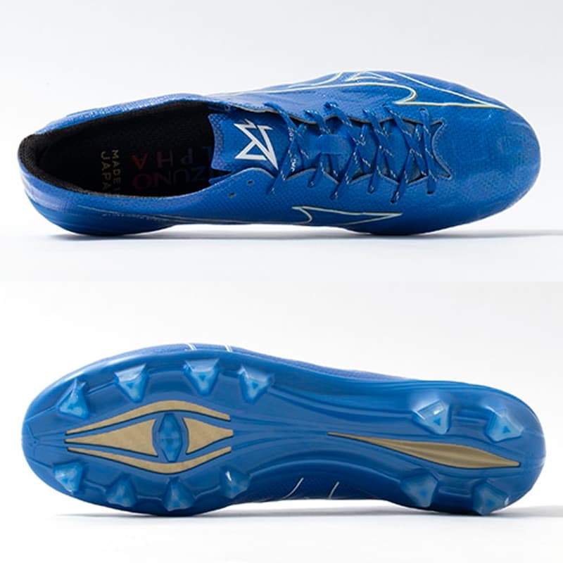 Кроссовки для футбола Mizuno A Japan Удобные Устойчивые к истиранию Футбольные бутсы Мужские Синие - изображение 3