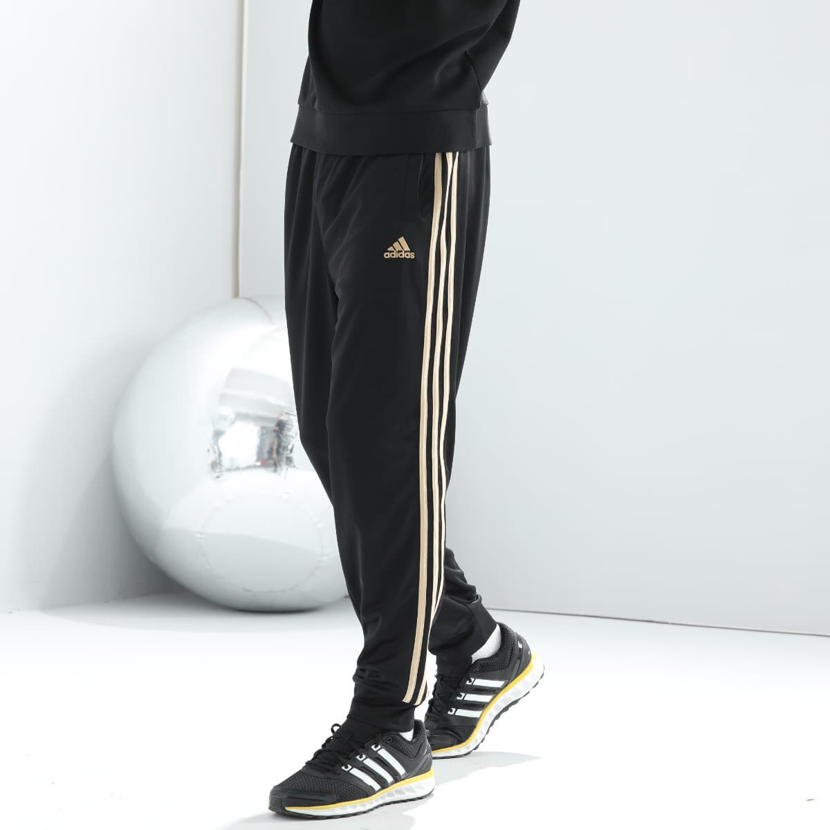 Штаны Adidas Повседневные штаны Мужские Черный Золото - изображение 3