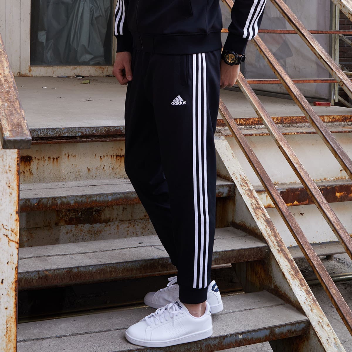 Штаны Adidas Повседневные брюки Мужской Черный - изображение 3