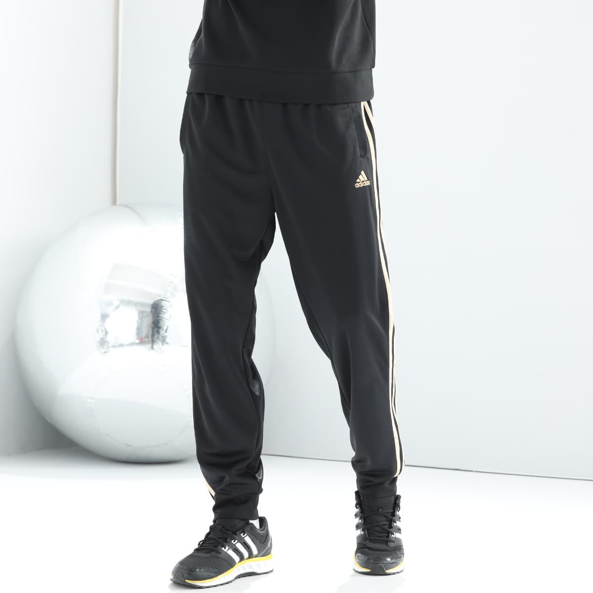 Штаны Adidas Повседневные штаны Мужские Черный Золото - изображение 4